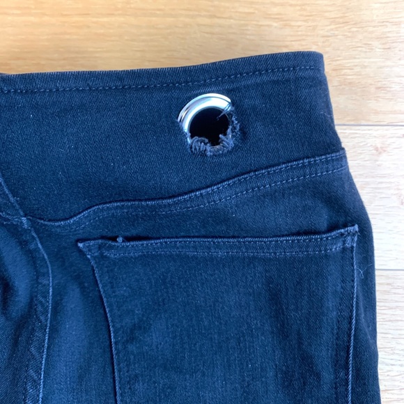 Miaou Black Straight Leg Jeans with Belt - Picture 9 of 13